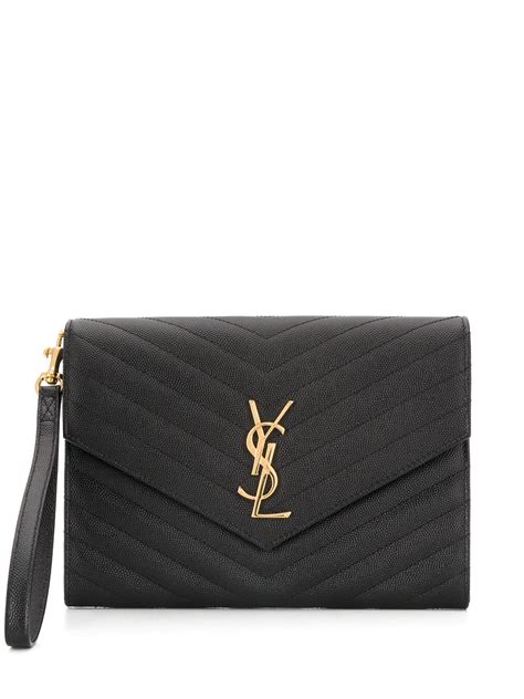 ysl new pouch monogram clutch|ysl evening clutch.